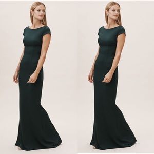 BHLDN Katie May Madison Dress In DARK EMERALD